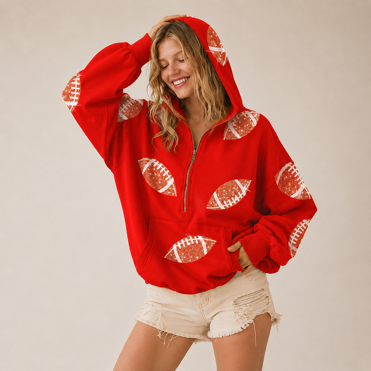 Game Day Sequins Hoodie