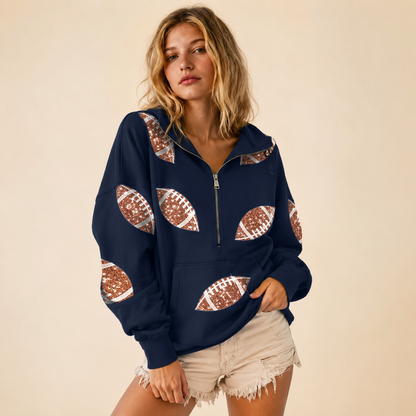 Game Day Sequins Hoodie