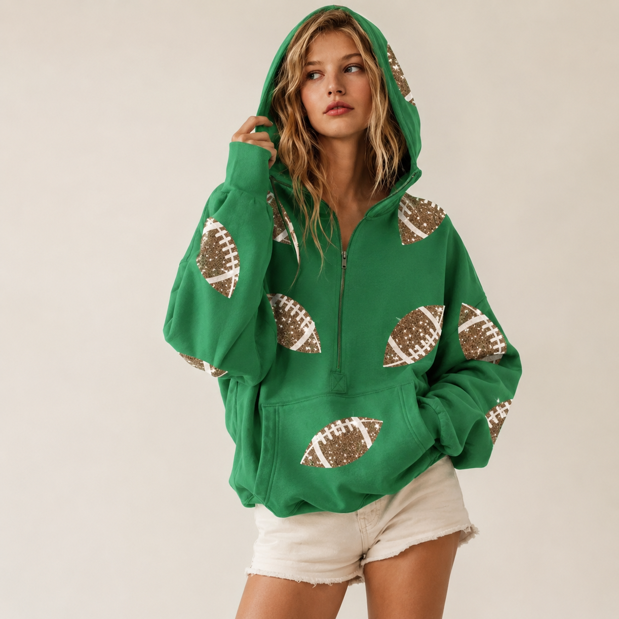 Game Day Sequins Hoodie