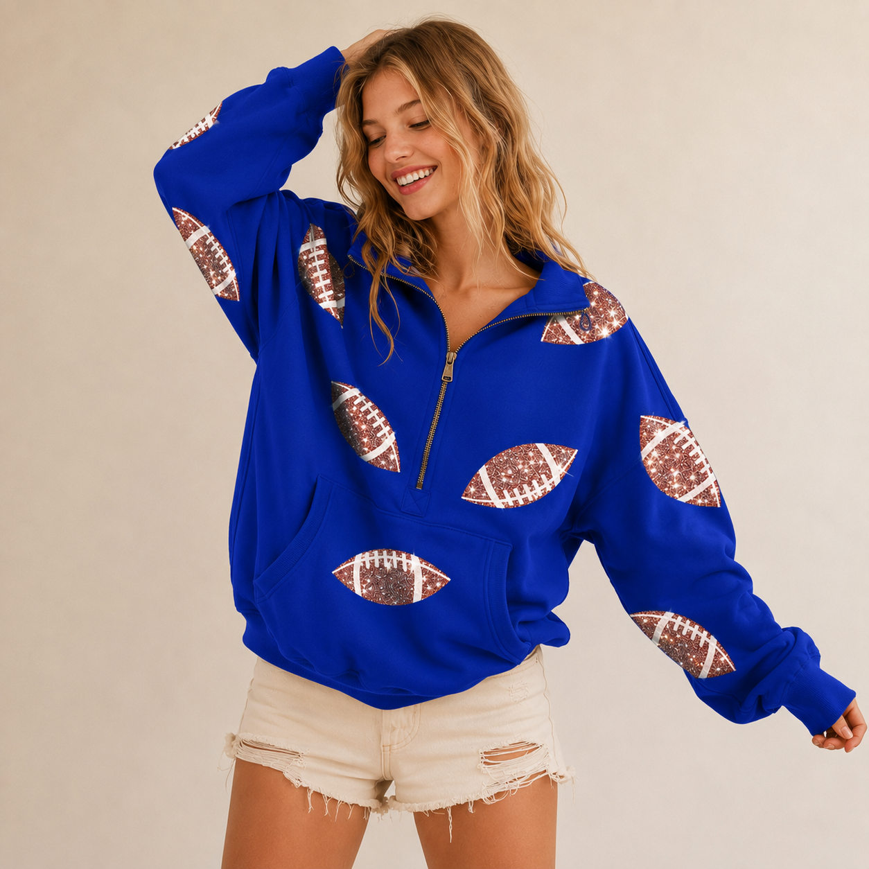 Game Day Sequins Hoodie